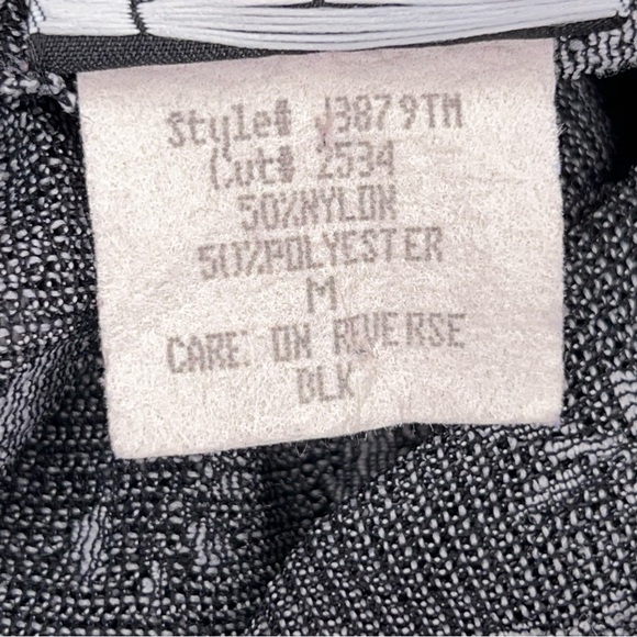 Vintage 90s Medium Eyeshadow Grey White Floral Stretch Top Button Up Half Sleeve - Picture 10 of 12